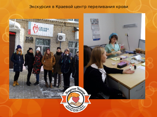 Экскурсия в Краевой центр переливания крови 