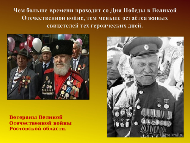   Ветераны Великой Отечественной войны Ростовской области. 