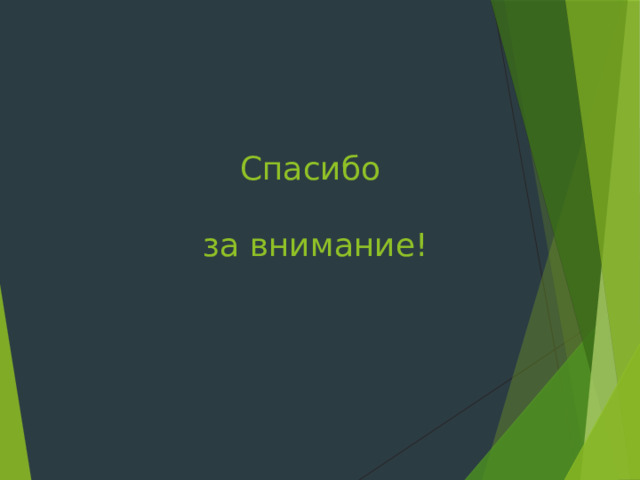 Спасибо   за внимание! 