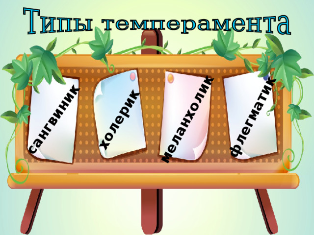 сангвиник холерик меланхолик флегматик 