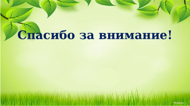 Спасибо за внимание! 