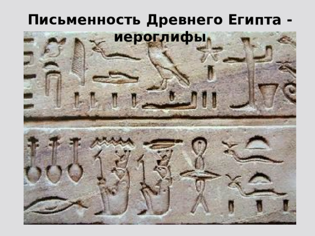 Письменность Древнего Египта - иероглифы 