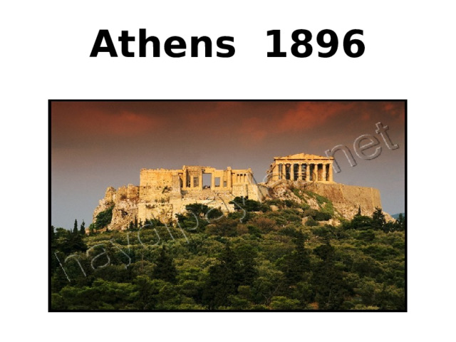  Athens 1896    