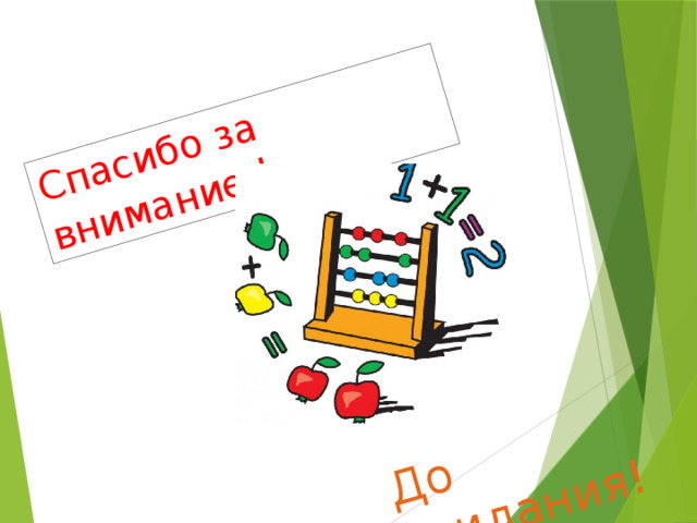 Спасибо за внимание ! До свидания! 