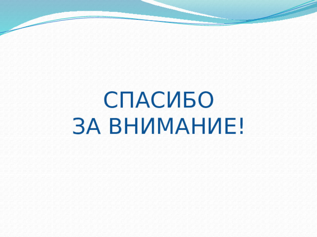 СПАСИБО  ЗА ВНИМАНИЕ! 