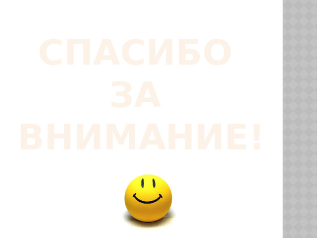 Спасибо  за  внимание! 