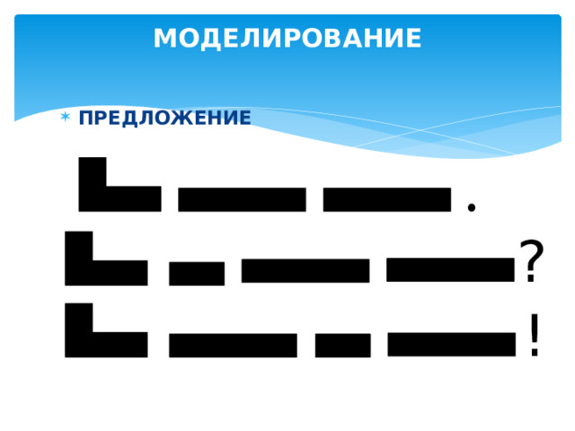 МОДЕЛИРОВАНИЕ ПРЕДЛОЖЕНИЕ 
