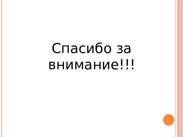 Спасибо за внимание!!! 
