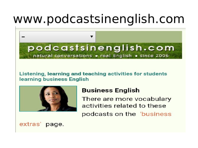 www.podcastsinenglish.com 