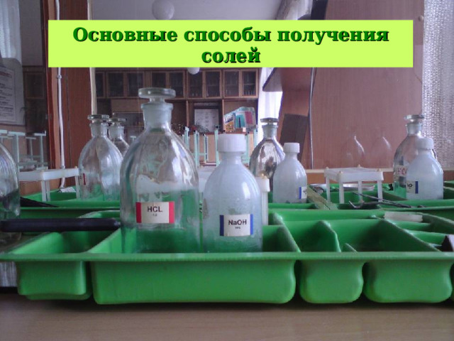 Основные способы получения солей 
