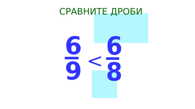 СРАВНИТЕ ДРОБИ 