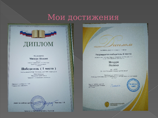 Мои достижения 