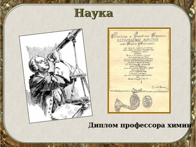 Наука  Диплом профессора химии 