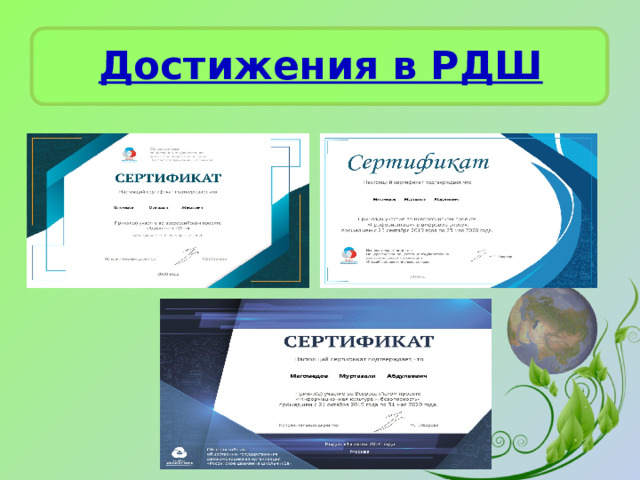 Достижения в РДШ 