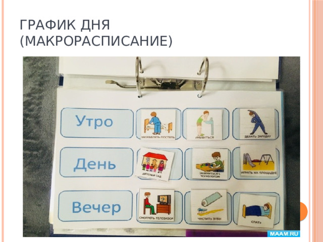 График дня  (макрорасписание) 