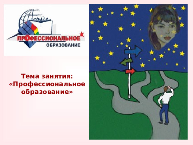 Тема занятия: «Профессиональное образование» 