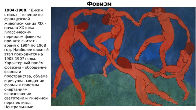 Фовизм 1904-1908. 