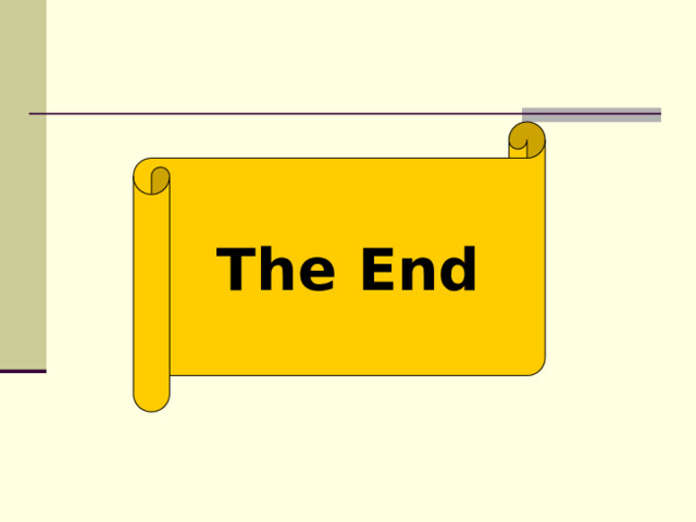 The End 