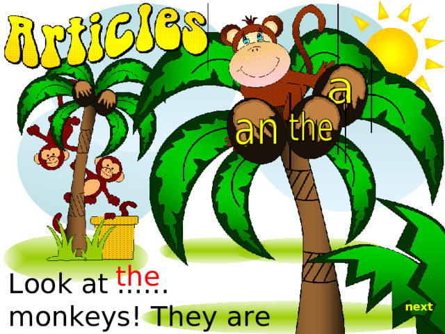 the Look at ...… monkeys! They are playing. next 