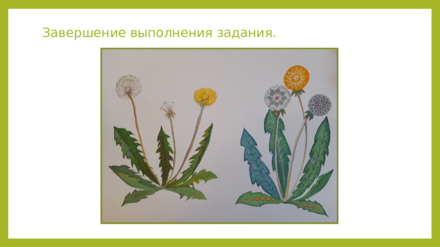 Завершение выполнения задания. 
