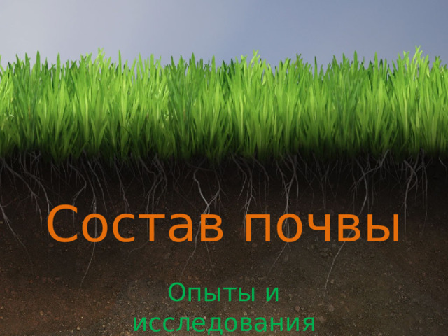 Состав почвы Опыты и исследования 