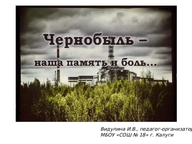 Видулина И.В., педагог-организатор МБОУ «СОШ № 18» г. Калуги 