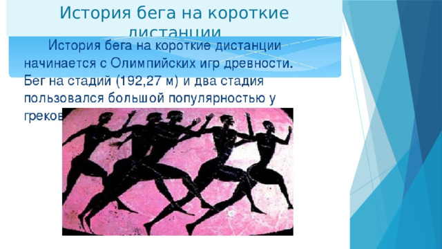 История бега на короткие дистанции 