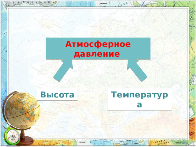 Атмосферное давление Высота Температура 