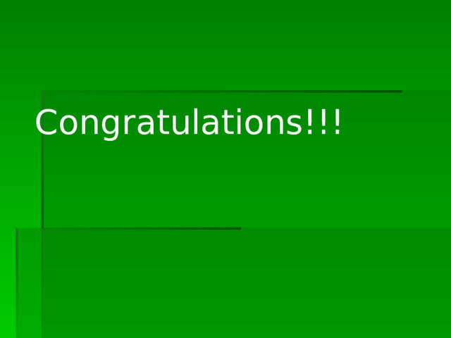 Congratulations!!! 