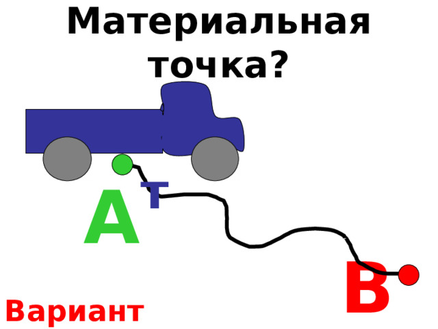 Материальная точка? 9 т А В Вариант 1 