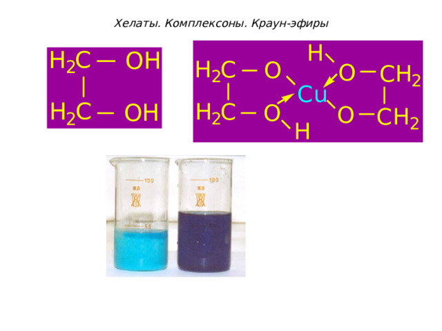 Хелаты. Комплексоны. Краун-эфиры   