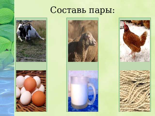 Составь пары: 