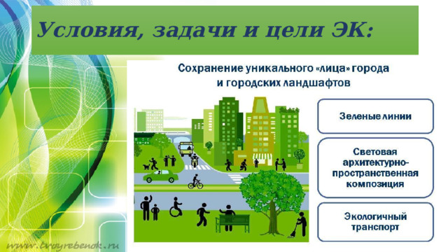 Условия, задачи и цели ЭК: 