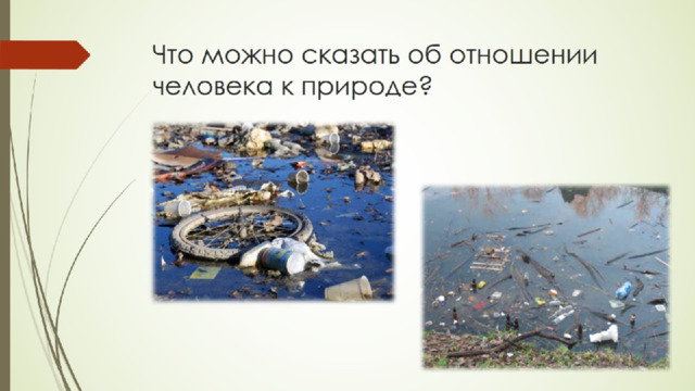 Что можно сказать об отношении человека к природе? 