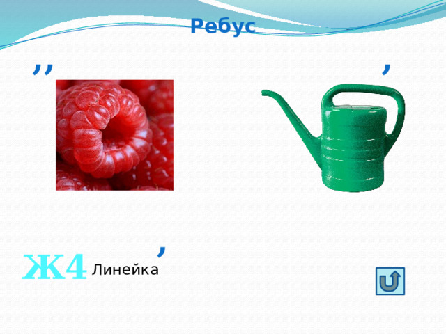Ребус ,, ,      ,  Ж4 Линейка 
