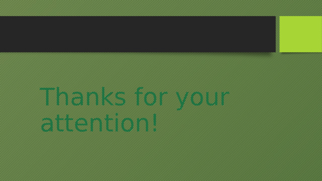 Thanks for your attention! 
