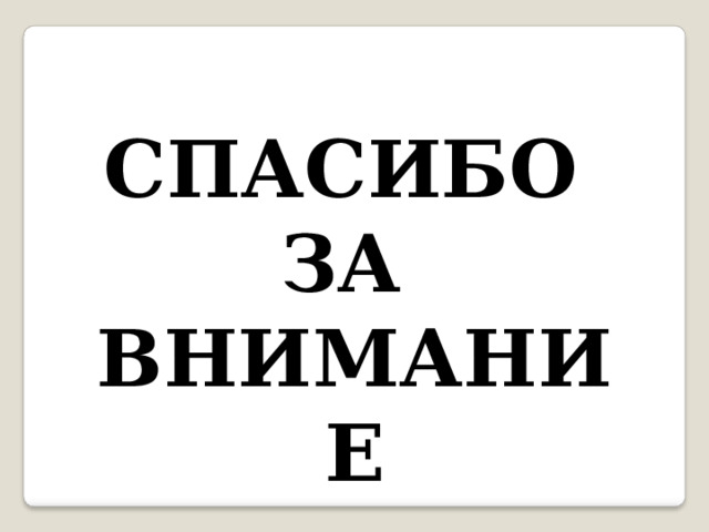 СПАСИБО  ЗА  ВНИМАНИЕ 