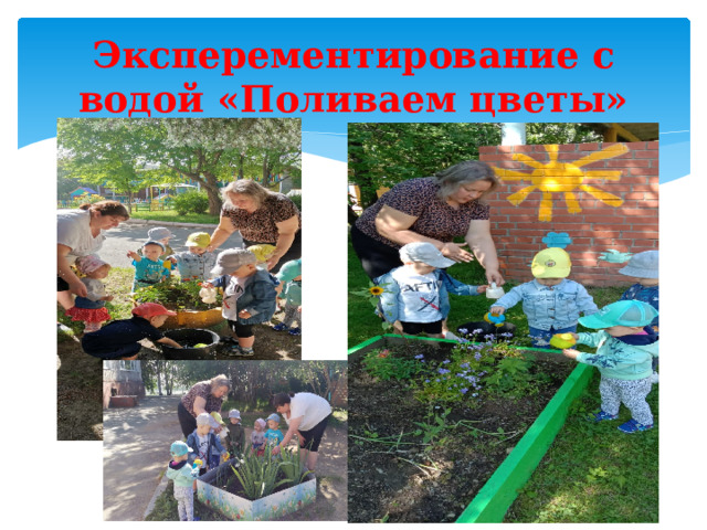 Эксперементирование с водой «Поливаем цветы» 