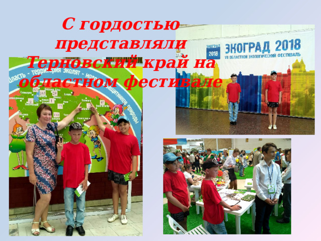 С гордостью представляли Терновский край на областном фестивале 
