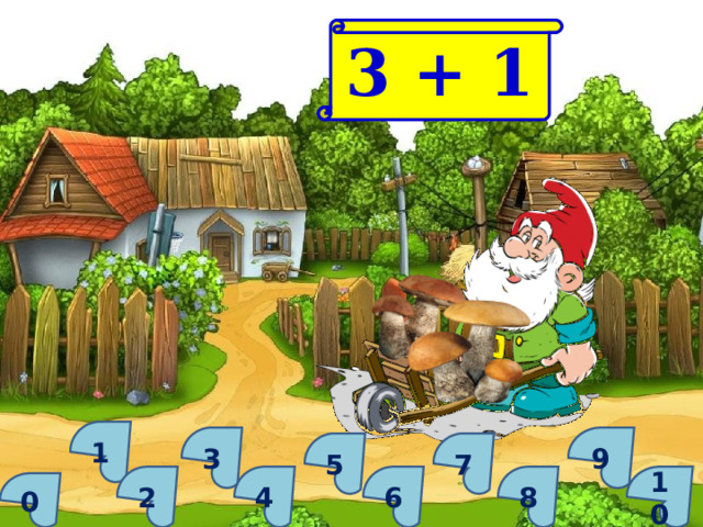3 + 1 1 3 9 5 7 2 4 6 8 10 0 