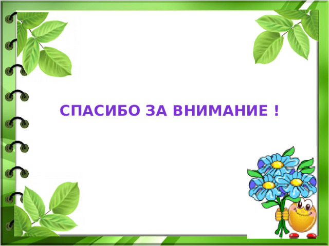   Спасибо за внимание ! 