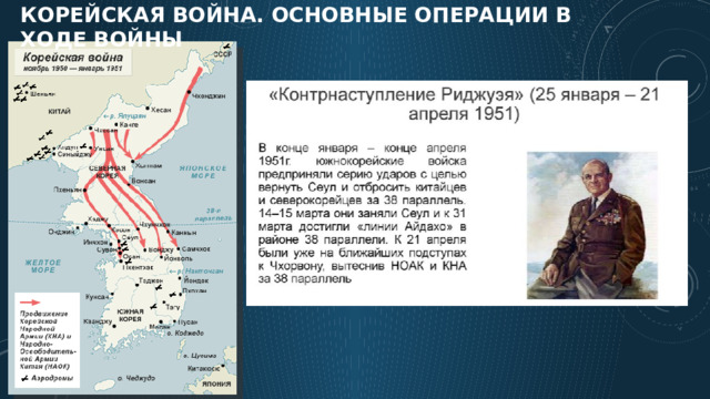 Корейская война. Основные операции в ходе войны 