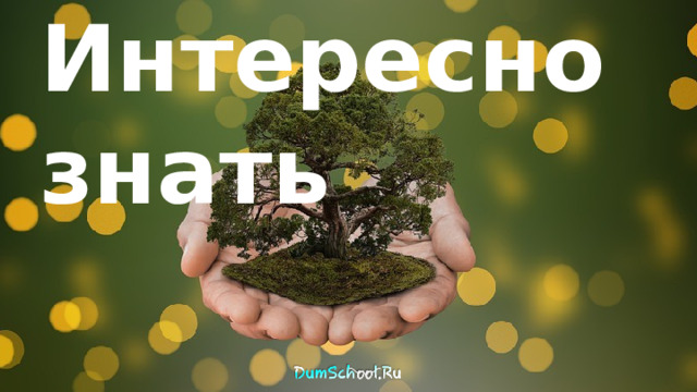 Интересно  знать 