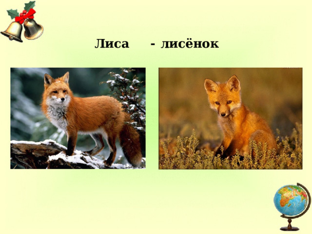 Лиса - лисёнок 