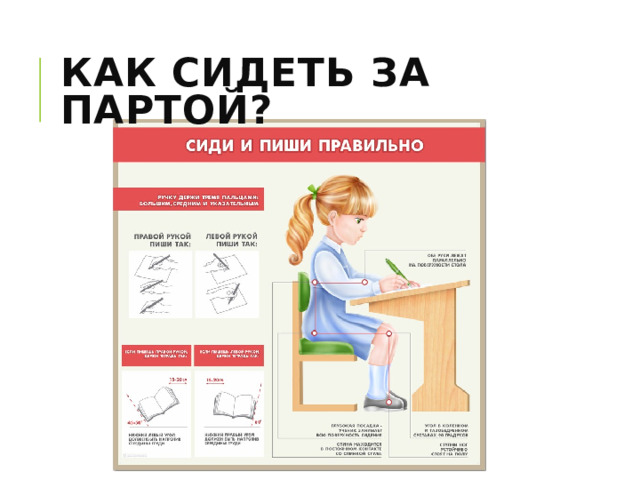 Как сидеть за партой? 