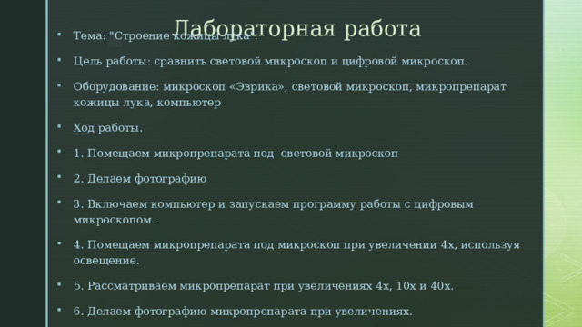 Лабораторная работа Тема: 