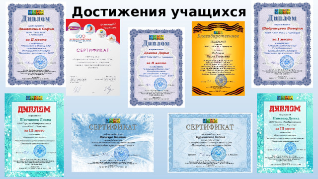 Достижения учащихся 