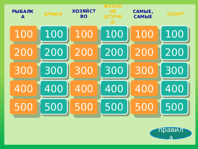 ХОЗЯЙСТВО РЫБАЛКА ЖЕНСКИЕ ШТУЧКИ САМЫЕ, СПОРТ АРМИЯ САМЫЕ 100 100 100 100 100 100 200 200 200 200 200 200 300 300 300 300 300 300 400 400 400 400 400 400 500 500 500 500 500 500 правила 