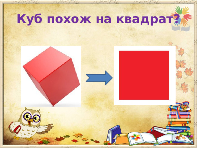 Куб похож на квадрат? 