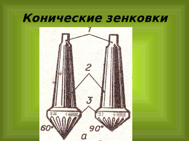 Конические зенковки 